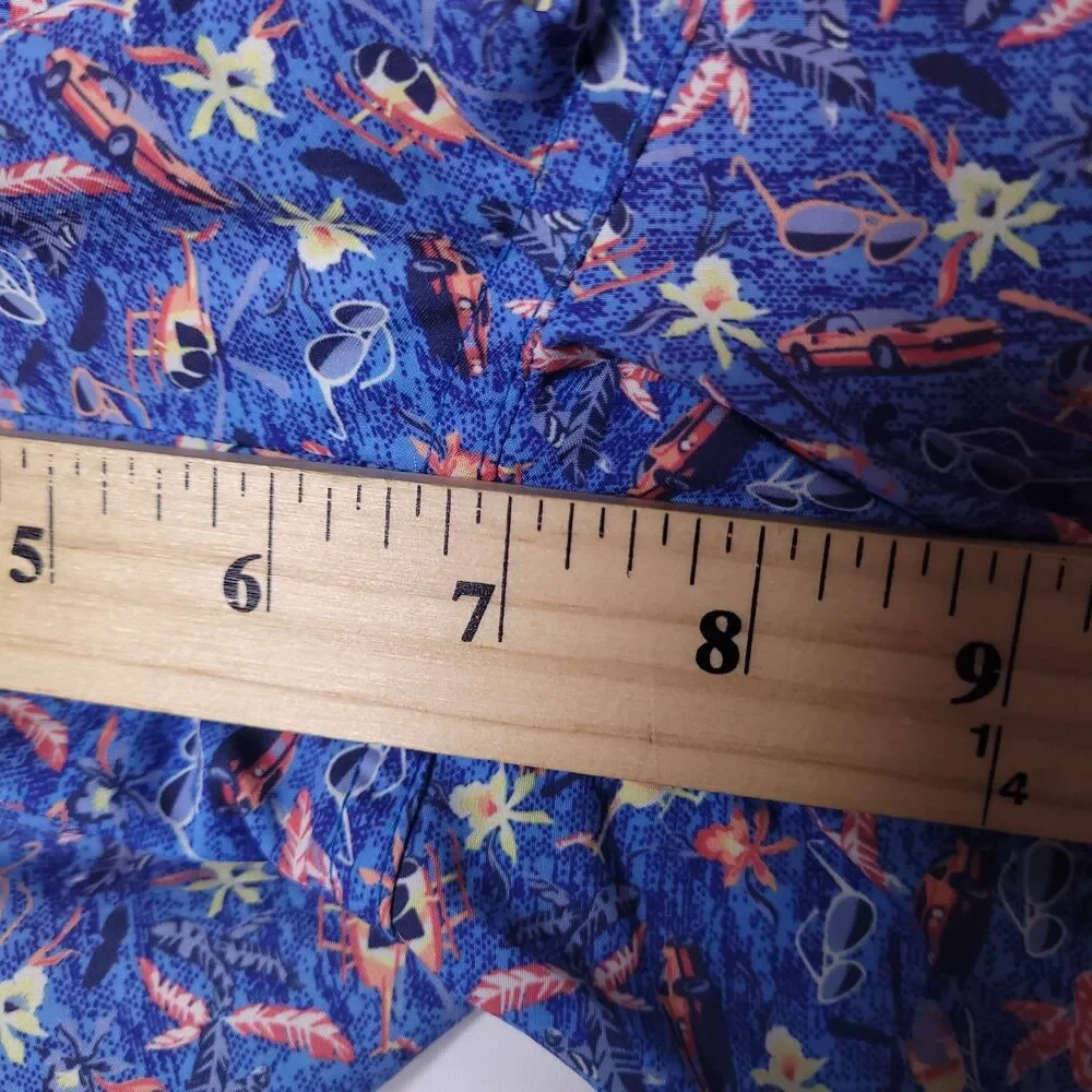 Peter Millar Swim Trunks Mens Large Blue Magnum PI Tropical Oahu